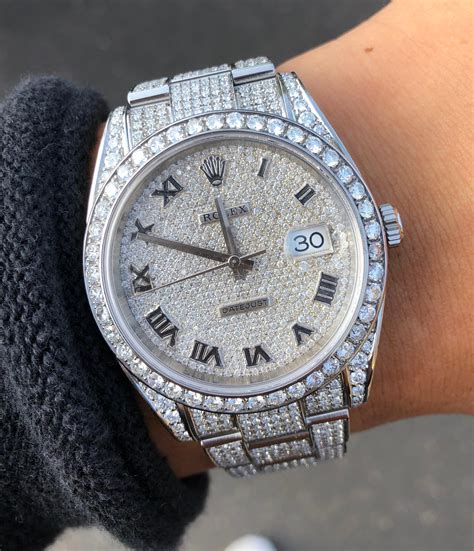 iced out rolex oyster perpetual|iced out Rolex models.